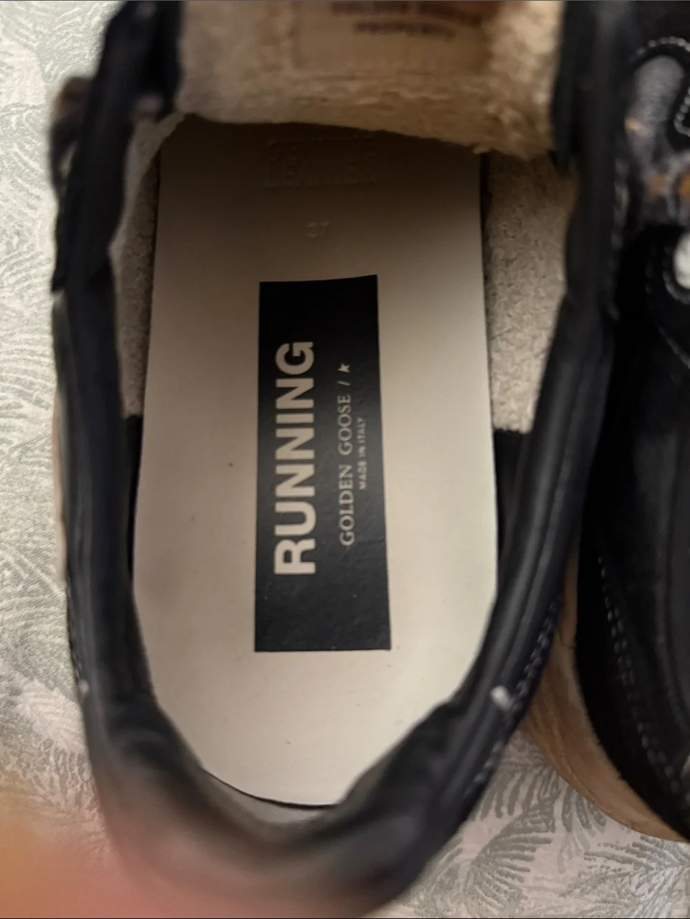 Golden Goose Black Sneakers with Cream Star Accent - Picture 3 of 8